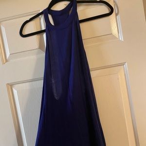 Royal blue tank with open back